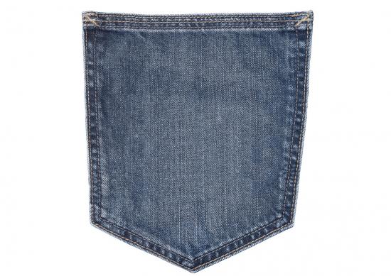 Jeans Tasche Dunkel