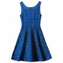 Kleid Punkte Blau